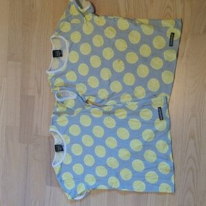 Two Villervalla Tshirts with lemon prints